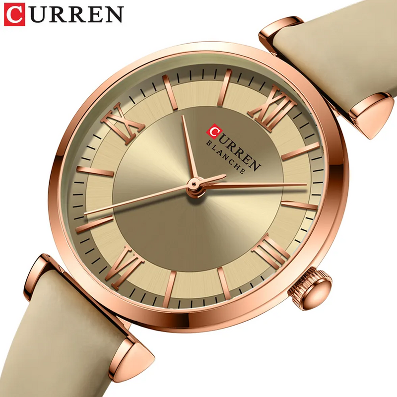 Reloj Curren 9079 En Cuero Para Mujer