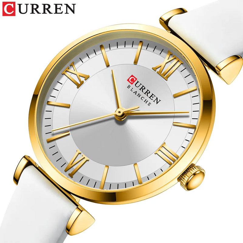 Reloj Curren 9079 En Cuero Para Mujer