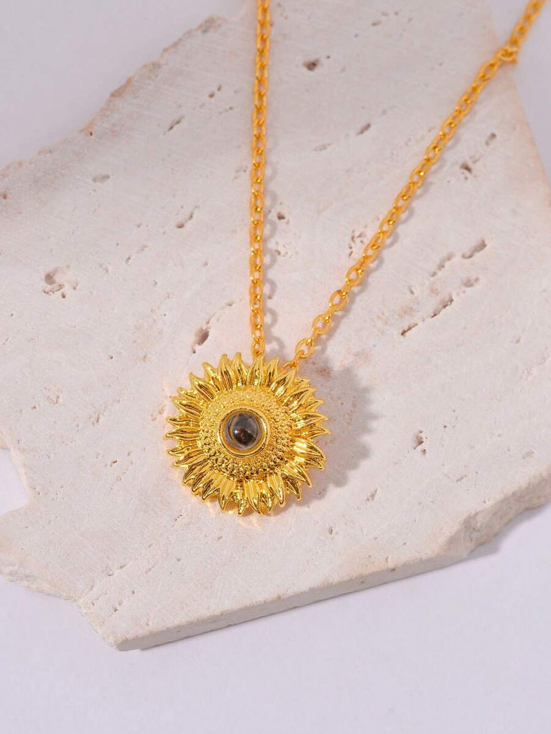 Collar Girasol Proyeccion +CajaLUJO DP